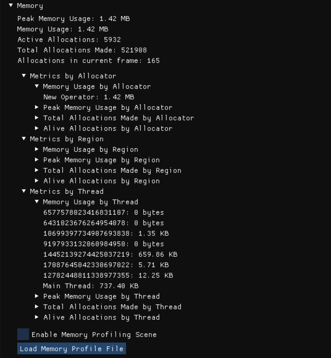 EngineDebugMenuMemorySubsection
